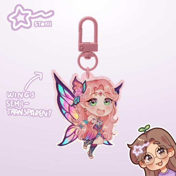Faerie Court Lux ᯓ★ Glitter Acrylic Keychain (VER.2)