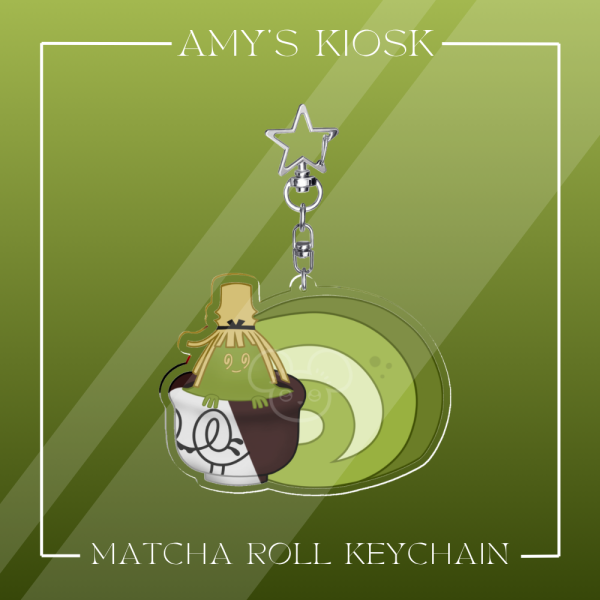 Matcha Roll Keychain