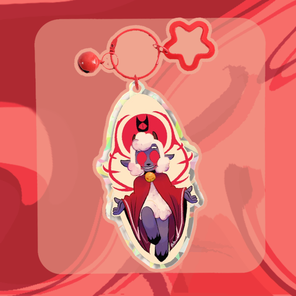 Cult of the Lamb - Lamb Keychain