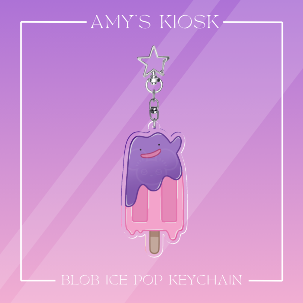 Blob Ice Pop Keychain