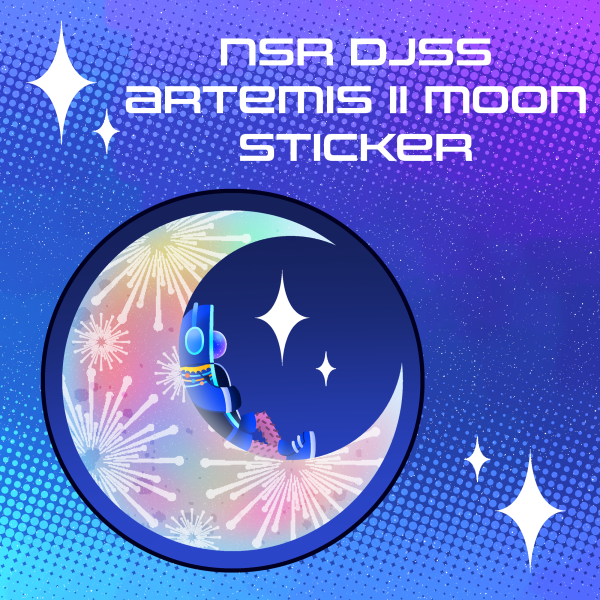 NSR DJSS Artemis II Moon Sticker