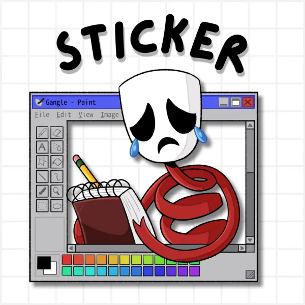 Gangle Clear Window Sticker