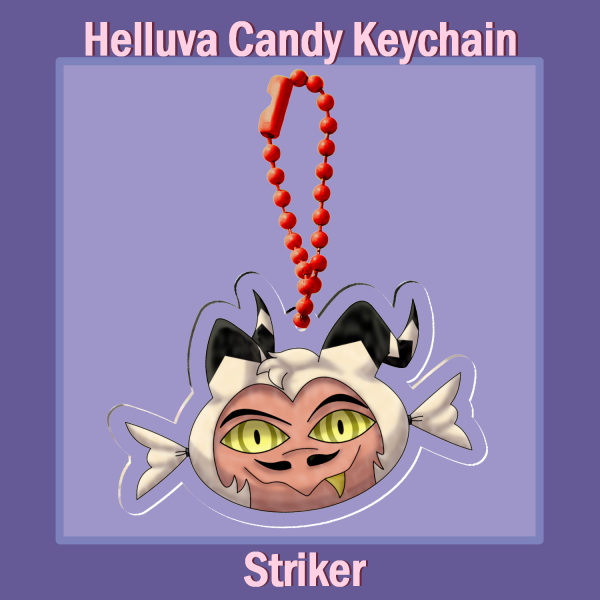 Candy Striker keychain