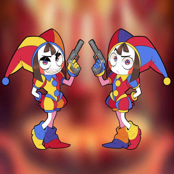 [DOUBLE SIDED] Pomni Keychain