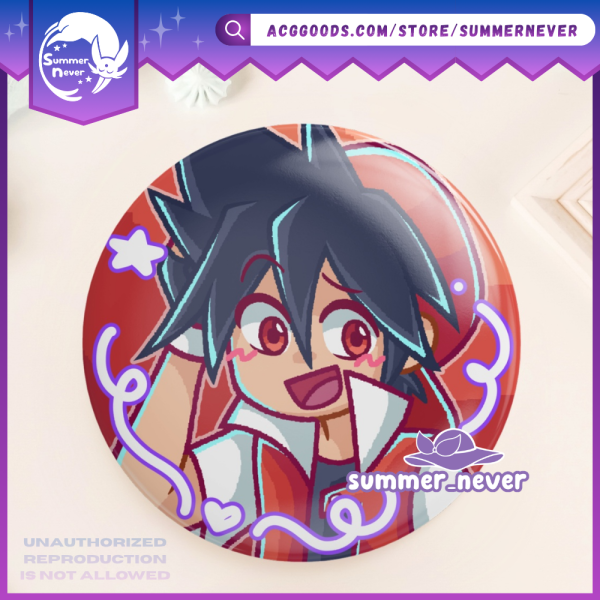 PokeSpe Red [Pokemon] Round Button Badge