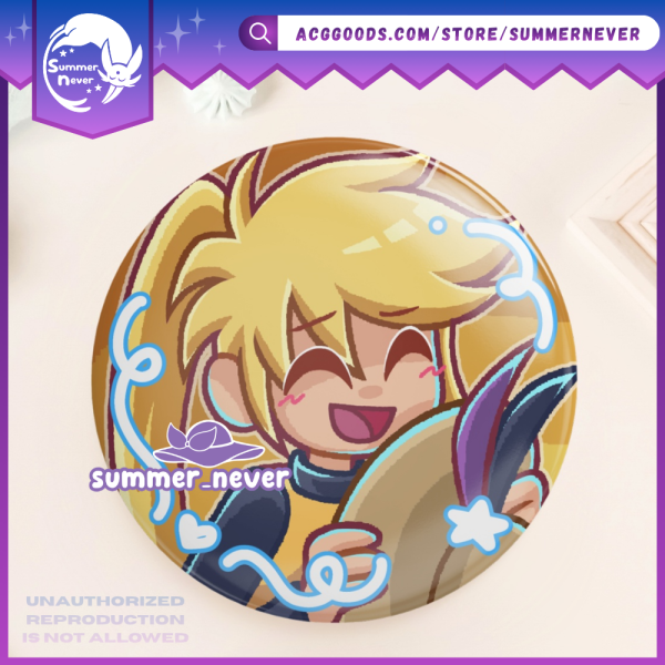 PokeSpe Yellow [Pokemon] Round Button Badge