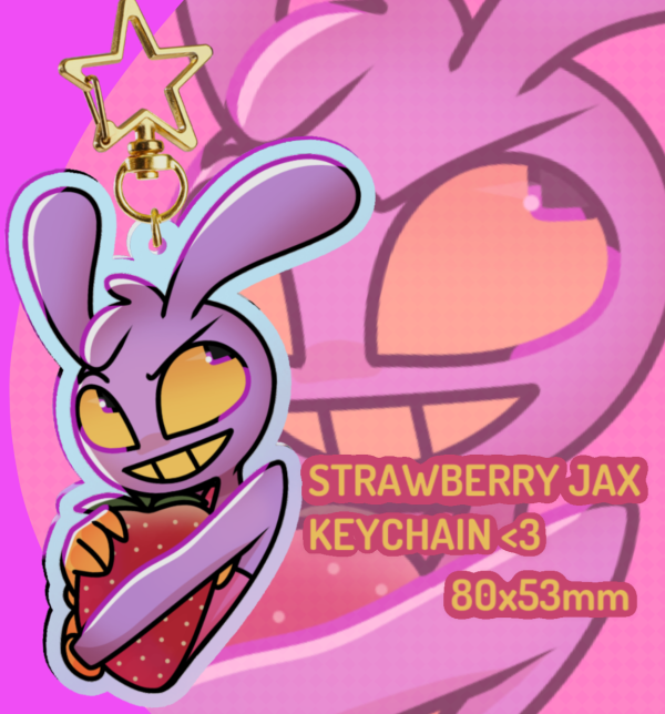 STRAWBERRY JAX KEYCHAIN