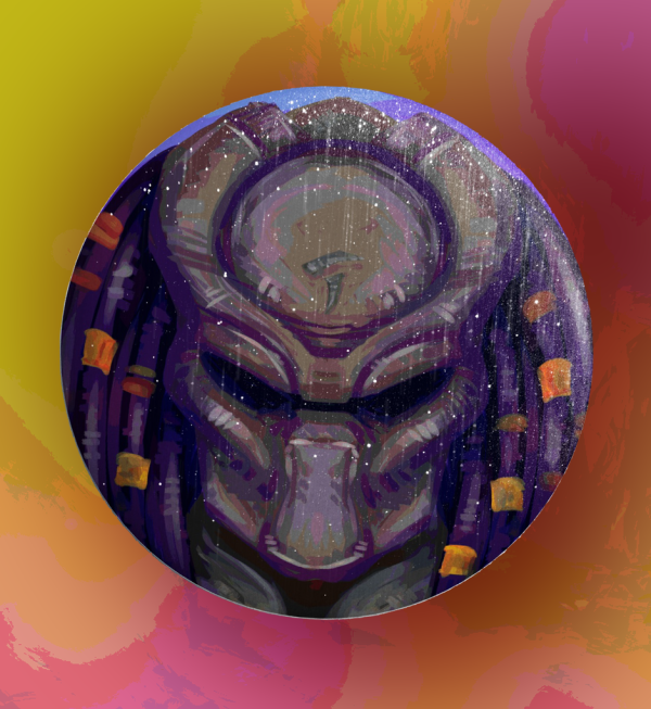 Scar Predator - Button Pin