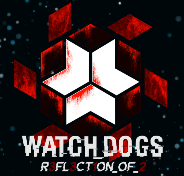 Watch_Dogs R3FL3CT1ON_OF_2 BloodBlume Logo Clear Acrylic Keychain