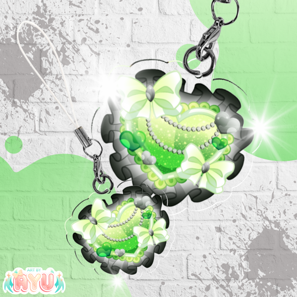 Aromantic Heart Phone Charm