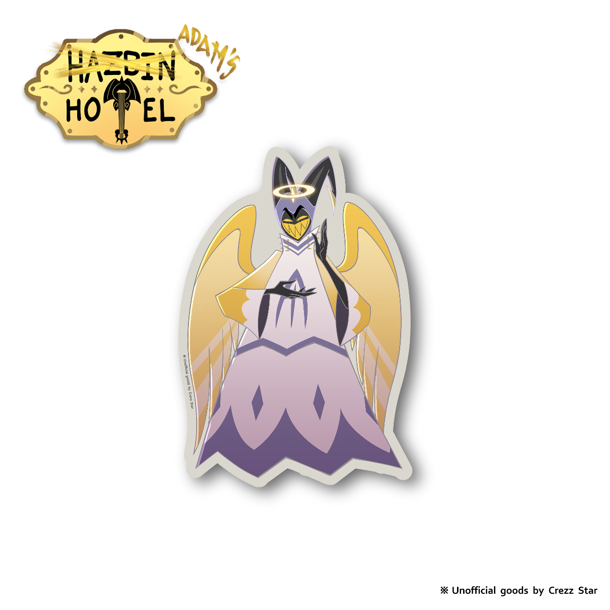 HAZBIN HOTEL Adam rainbow Die-cut full-body sticker