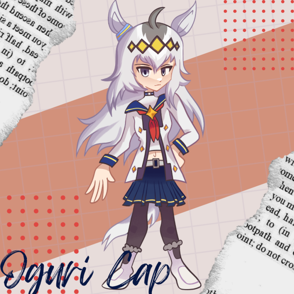 Oguri Cap Umamusume Colored Edge Acrylic Standees