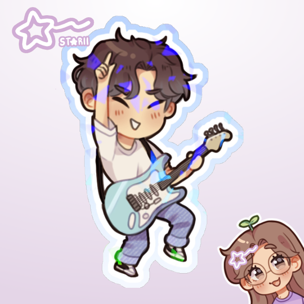 Electric Guitar Michele ᯓ★ Sticker