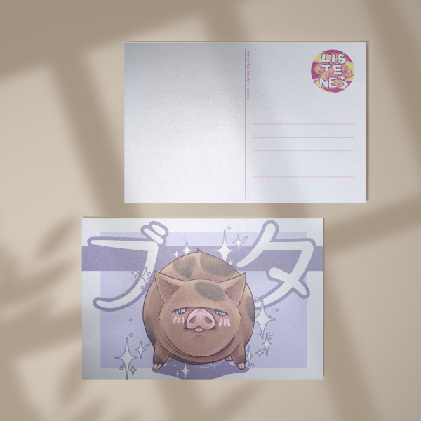 Pig Pearl-Postcard