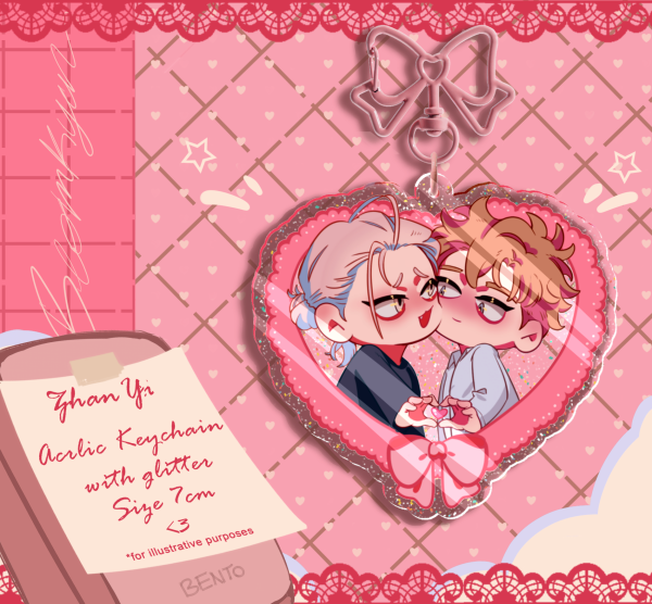 Zhan x Yi - Glitter Acrylic Keychains