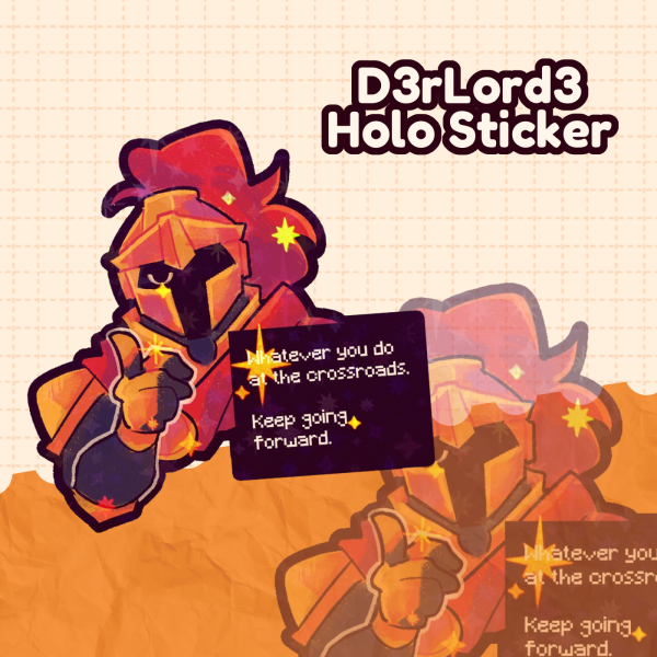 D3Lord3 Holo Die Cut Sticker