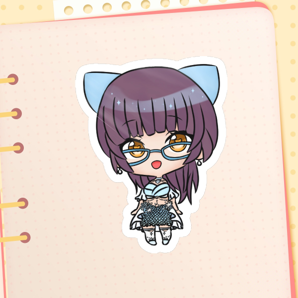 Vtuber Chibi-Diane (Dono Outfit) Die Cut Sticker