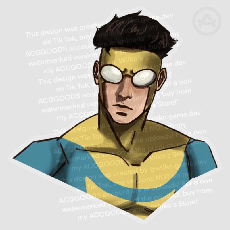 Invincible Mark Grayson Fanart Sticker 2/2 by Wilko! - ACGGOODS