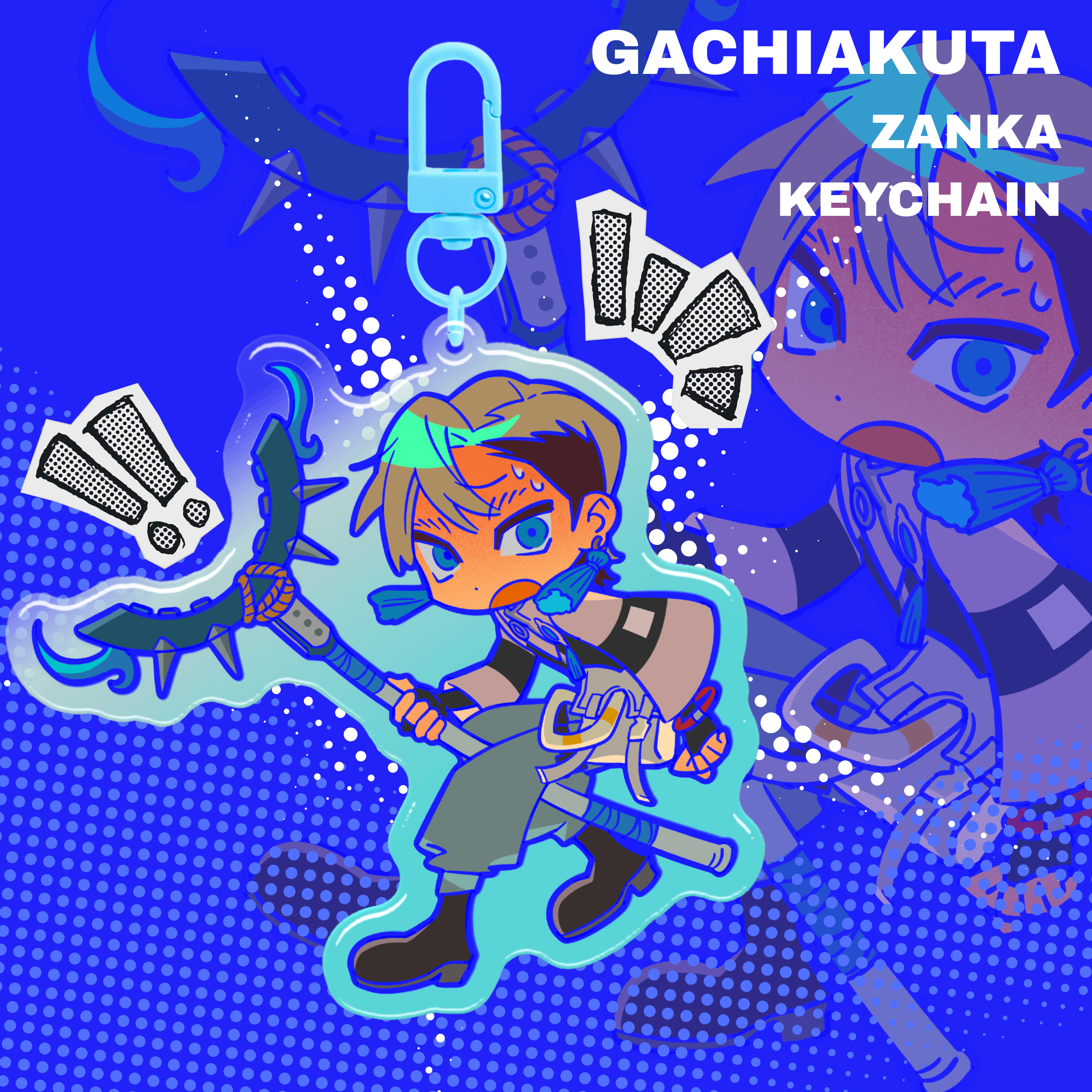 Zanka Keychain || Gachiakuta