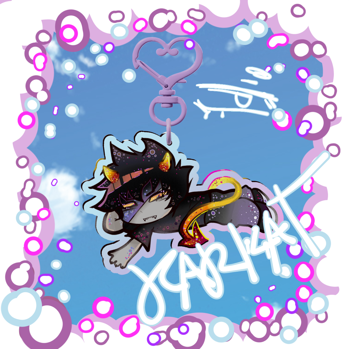 [HOMESTUCK] Karkat Rainbow Acrylic Keychains