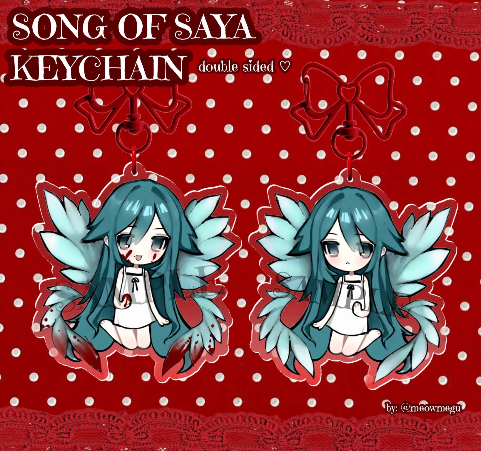 ♡ SAYA NO UTA / SONG OF SAYA Acrylic Charm - by: meowmegu ♡
