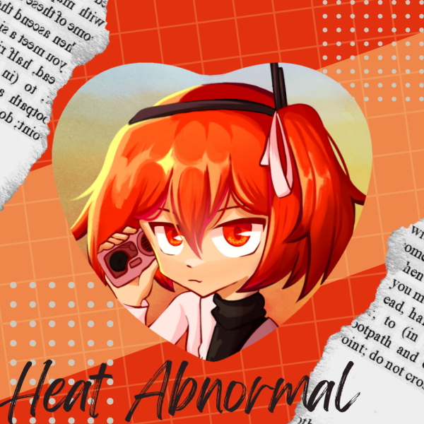 Adachi Rei Vocaloid Heat Abnormal Heart Shape Holographic Badges