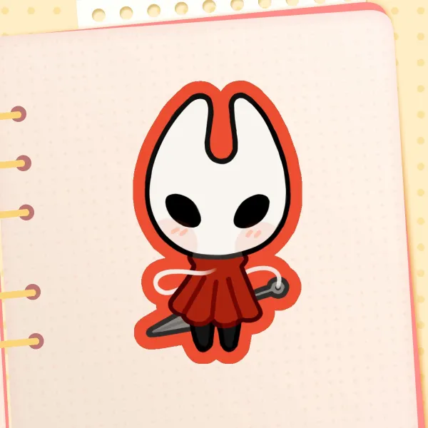 Silksong Hornet Sticker