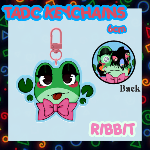 Ribbit / TADC Keychains / Coloured acrylic
