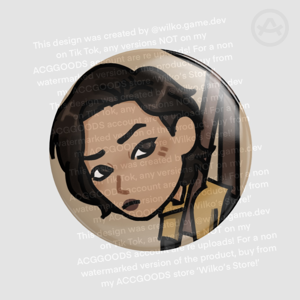 Kaitlyn Ka The Quarry Chibi  Round Badge (GLOSS)