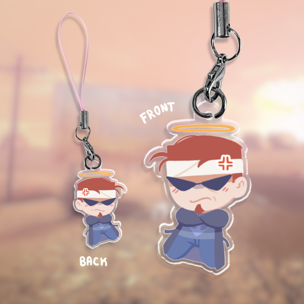 Postal P2 Phone Charm