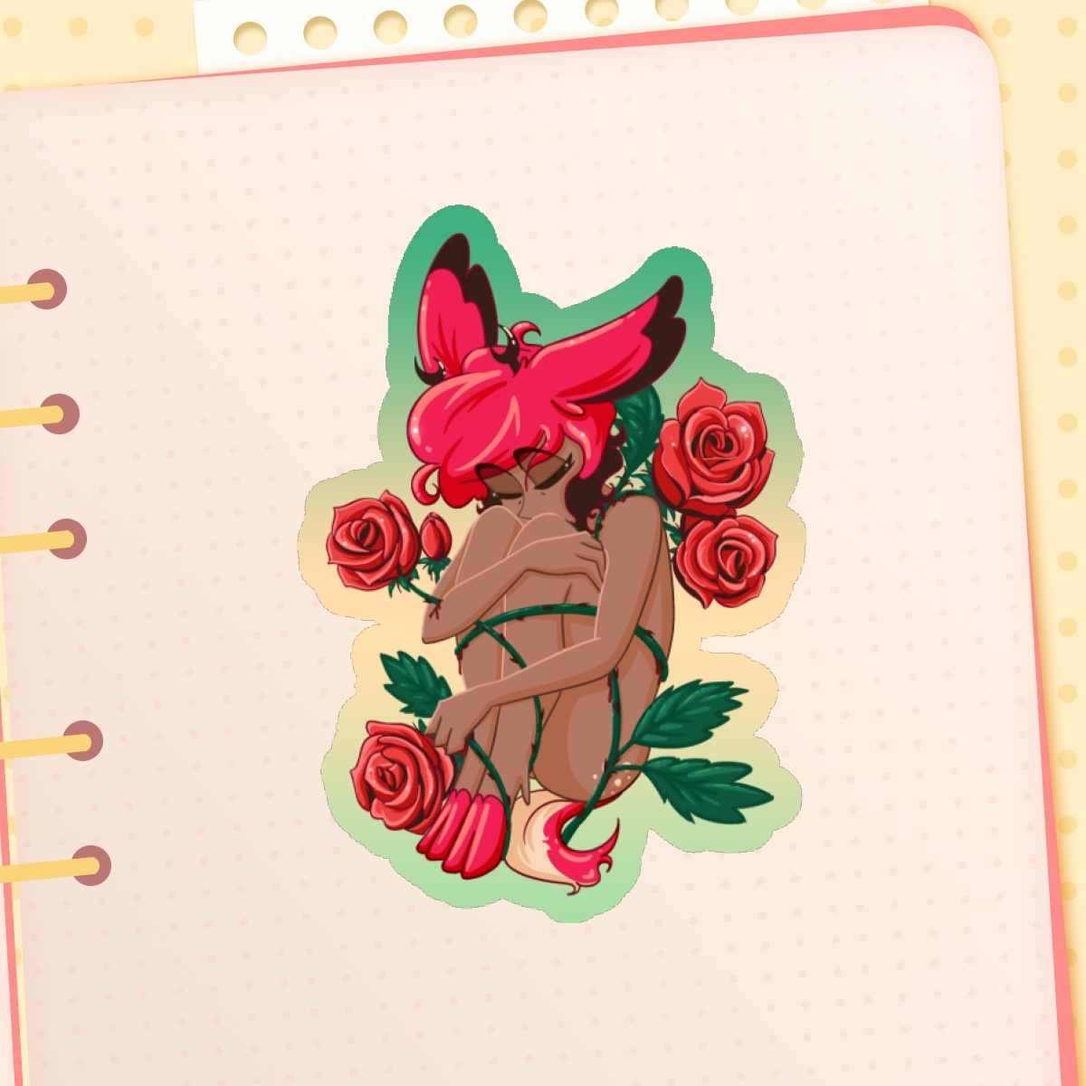 Alastor – Thorns and Roses Sticker