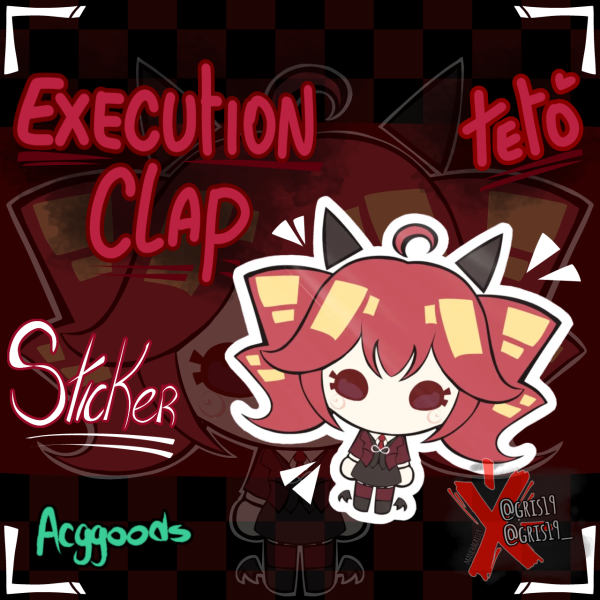 [Colored Sticker] Chibi! Execution clap Kasane Teto