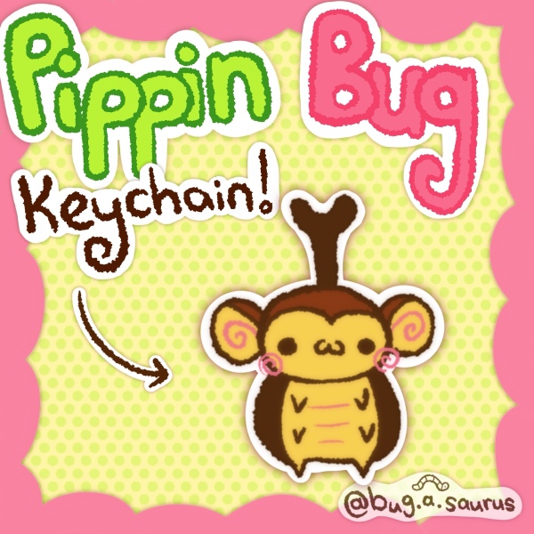 Glitter Pippin Rhinoceros Beetle Keychain!