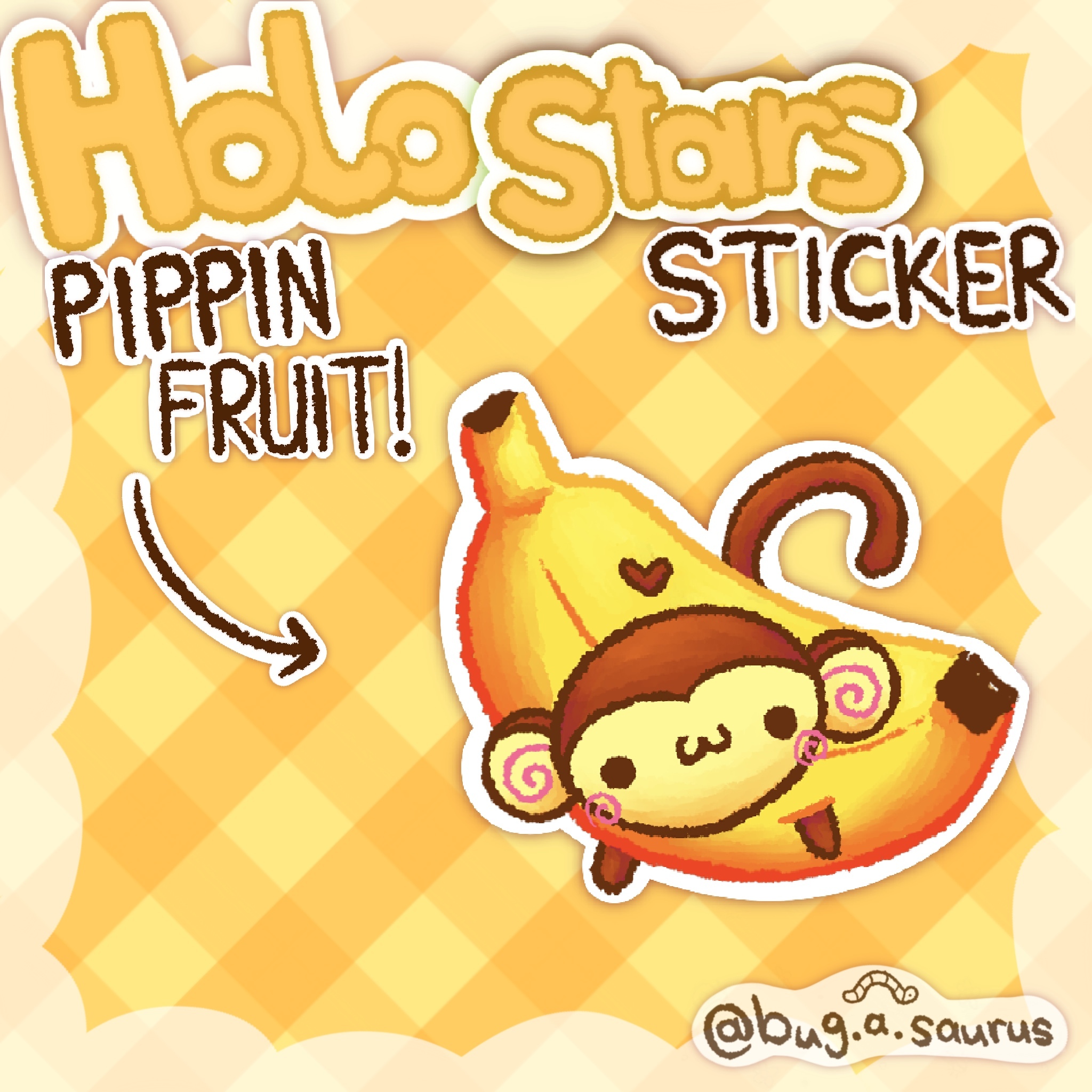 Holo Stars Pippin Banana Sticker