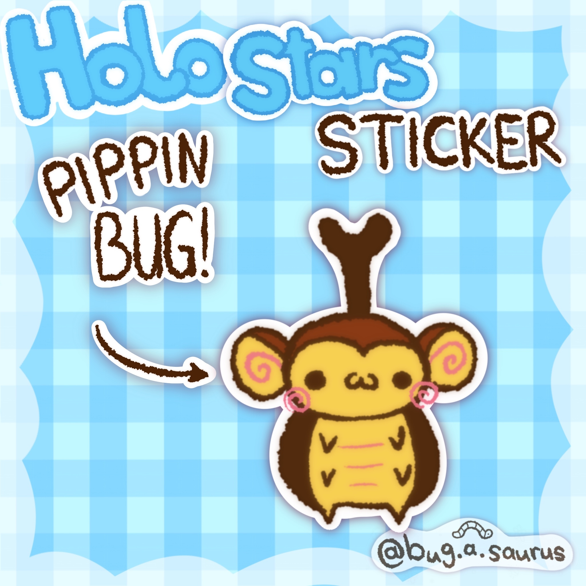 Holo Stars Pippin Rhinoceros Beetle Sticker