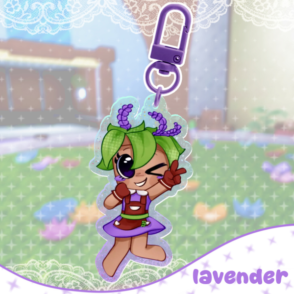 lavender keychain ⋆ dandy's world OC