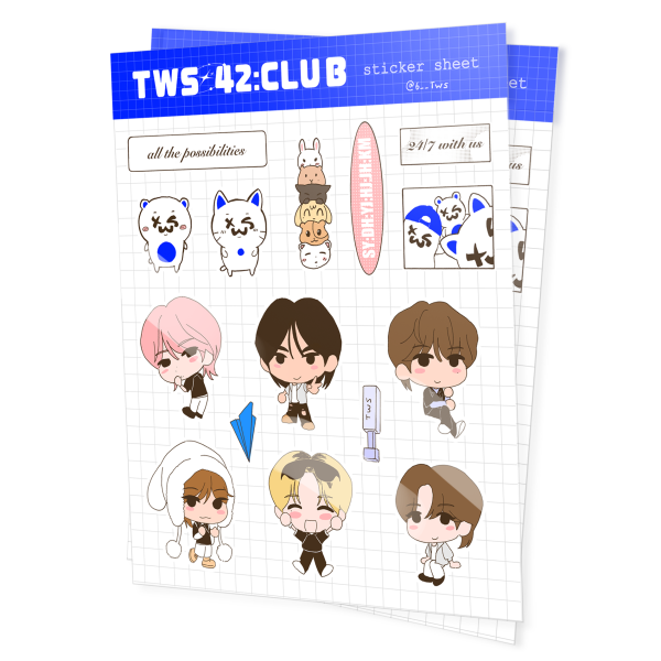TWS 42:club sticker sheet