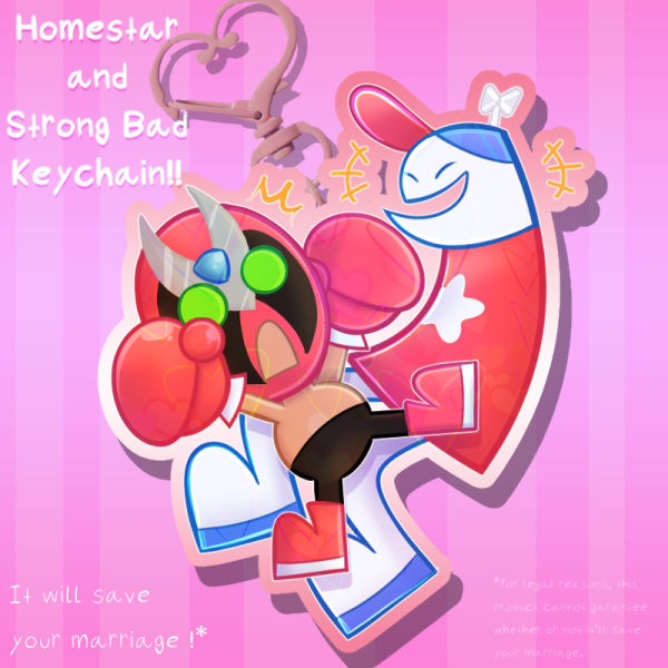 Homestar and Strongbad Keychain