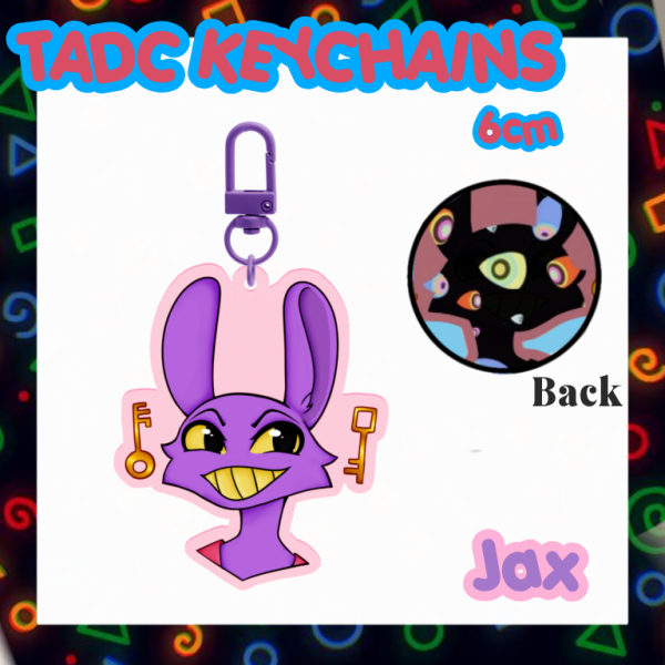 Jax / TADC Keychains / Coloured acrylic