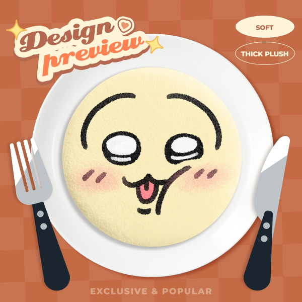 Usagi Plush Badge 58mm