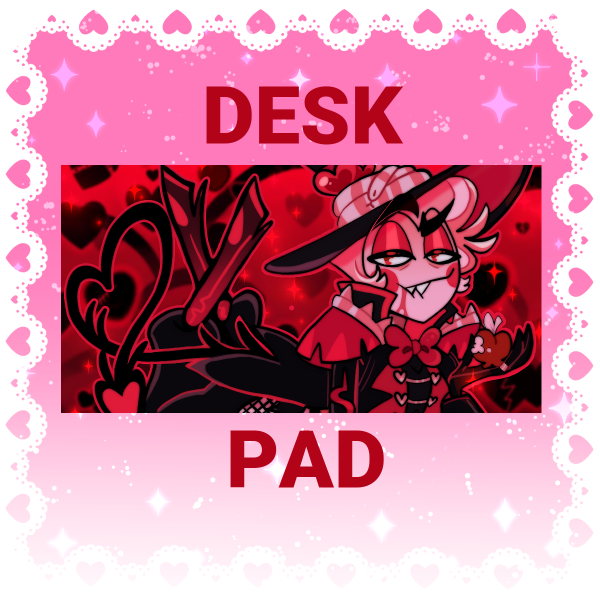 Lucifer Morningstar Valentine’s 2025 Hazbin Hotel Desk Pad