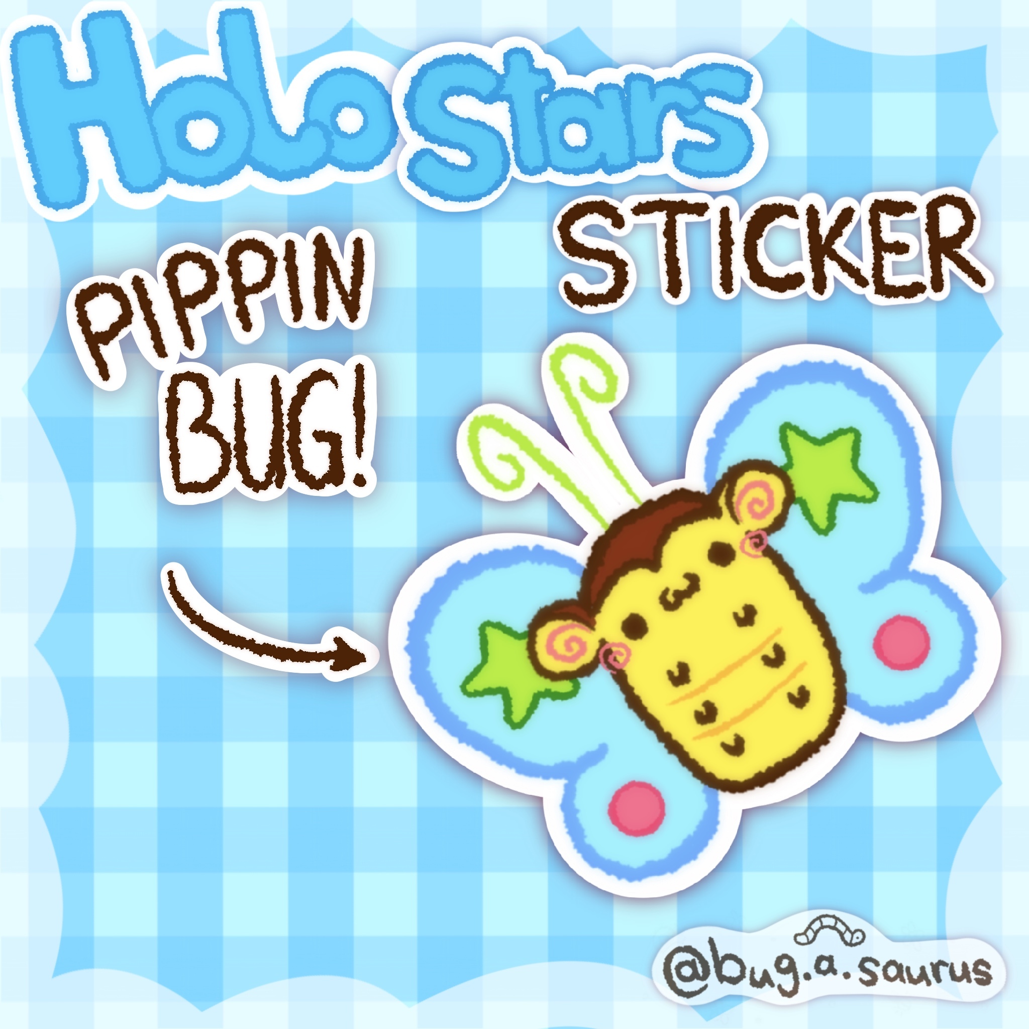 Holo Stars Pippin Butterfly Sticker