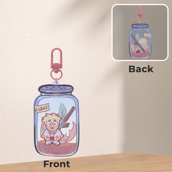 “Bug in Jar” Chibi Rocky and Ryland Grace 2.7’’ Double-Sided Acrylic Keychain
