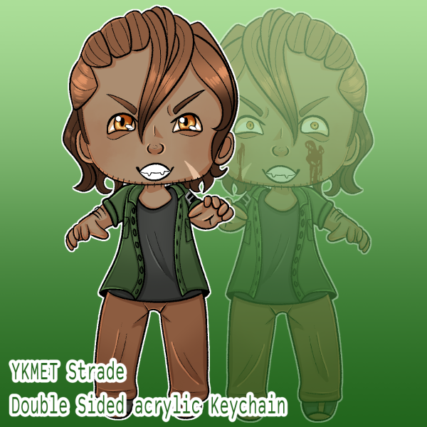 YKMET Strade Double Sided Acrylic Keychain