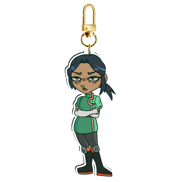 Andi Knights Of Guinevere Clear Acrylic Keychains