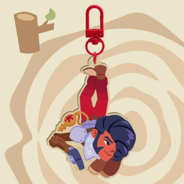 [Deadlock] Shiv Wood Keychain