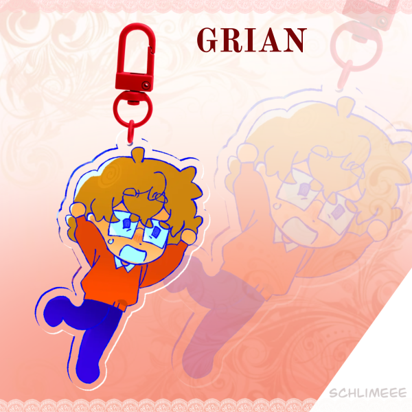 Grian Falling Keychain