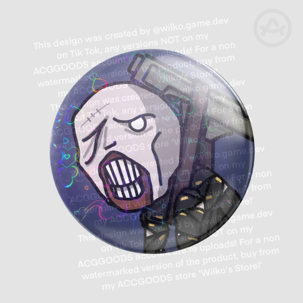 Nemesis Resident Evil 3 Remake Chibi Round Badge (HOLOHEART)