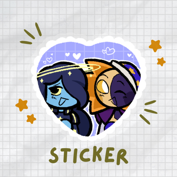 Eclipse and Saturn - Holographic sticker