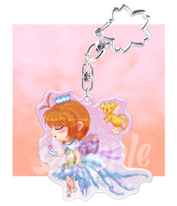 Sakura Card Captor Clear Card + Kero charm